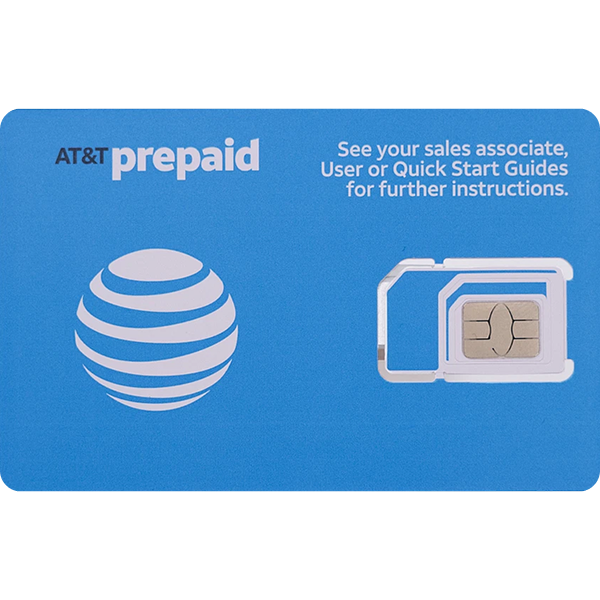AT&T Prepaid SIM Card Nationwide Coverage
